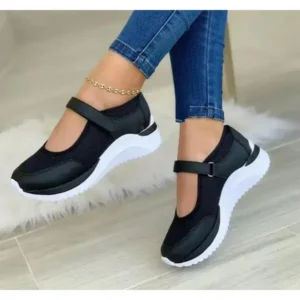 Nikstoy Casual Velcro Platform Plus Size Mesh Sneakers