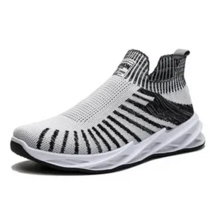 Nikstoy Men'S Fashion Mesh Breathable Lightweight Stripe Sneakers