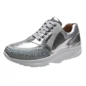 Nikstoy Women Fashion Rhinestones Sneakers