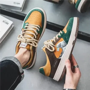 Nikstoy Men Fashion Breathable Color Matching Casual Sneakers