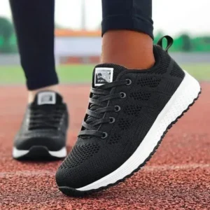 Nikstoy Women Casual Lace-Up Design Mesh Breathable Sneakers