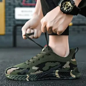 Nikstoy Men'S Casual Mesh Breathable Camouflage Sneakers