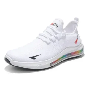 Nikstoy Men'S Casual Rainbow Bottom Air Cushion Running Sneakers