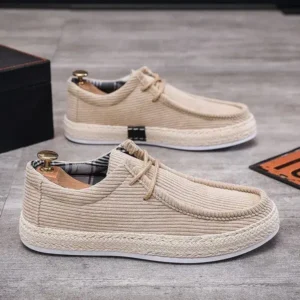 Nikstoy Men'S Fashion Breathable Stripe Canvas Shoes