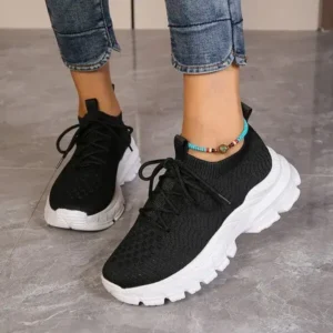 Nikstoy Women Fashionable Thick-Soles Breathable Sneakers