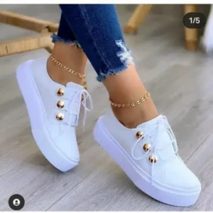 Nikstoy Women Plus Size Casual Platform Sneakers