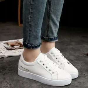 Nikstoy Summer Women Fashion Casual Solid Color Thick-Soled Canvas Sneakers