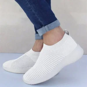 Nikstoy Women Fashion Fly Woven Breathable Sneakers