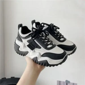 Nikstoy Women Fashion Solid Color Platform Casual Sneakers